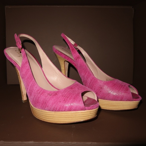 Cole Haan Shoes - Cole Haan Pink Sling Back Heel